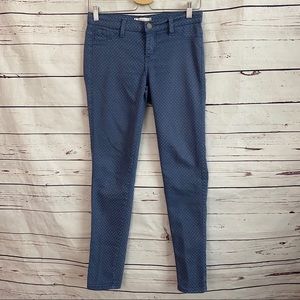 Bohme Blue & White Polka Dot Jeans Size 5